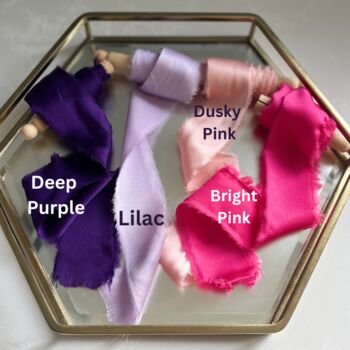 Hand Torn Silk Ribbon, Ideal For Weddings, 3 of 5
