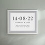 Personalised Special Date White Poster Frame, thumbnail 1 of 3