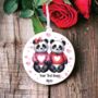 Personalised Panda Couple Love Decoration, thumbnail 2 of 2