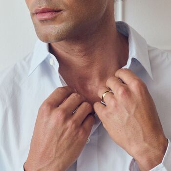 Classic 9ct Yellow Gold D Shape Wedding Band Ring 5mm, 3 of 5