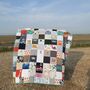 Baby Milestone Blanket, Baby Clothes Quilt, Boy Gift, thumbnail 1 of 12