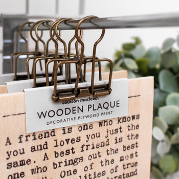 Gift For Baker Mini Wooden Sign With Hanger, 8 of 9