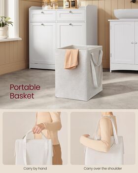 Bathroom Cabinet With Removable Laundry Basket, 4 of 6