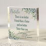 Personalised Sister Quote Acrylic Block Keepsake Gift, thumbnail 1 of 2