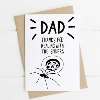 Thanks For Dealing With The Spiders Father's Dad Card, 4 of 4