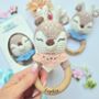 Personalised Soft And Sweet Handmade Baby Rattle, thumbnail 2 of 11