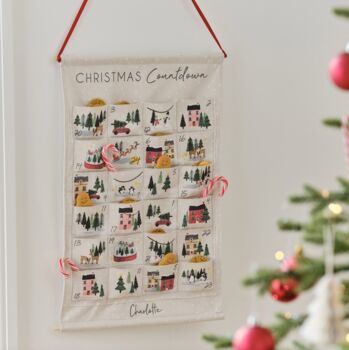 Reusable Fabric Christmas Advent Calendar, 4 of 4