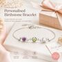 Personalise Create Your Own Family Birthstones Bracelet, thumbnail 9 of 11