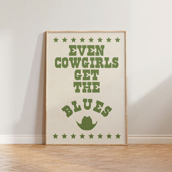 Even Cowgirls Get The Blues Western Print, 5 of 10