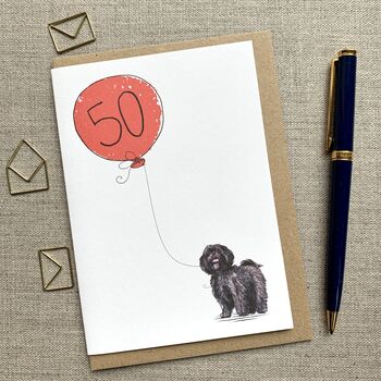 Personalised Lhasa Apso Birthday Card, 2 of 4