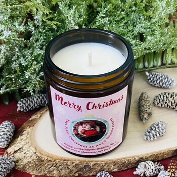 Personalised New Grandparents Christmas Candle Gift, 3 of 5
