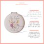 Luxury Compact Mirror Featuring Delicate Watercolour Wildflowers And A Personalised Message, thumbnail 4 of 4