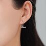 Sterling Silver Trout Fish Drop Dangle Earrings, thumbnail 6 of 11