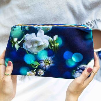 Personalised Custom Name Velvet Makeup Bag Gift, 4 of 7