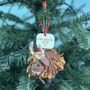 Personalised Highland Cow Christmas Bauble, thumbnail 1 of 3