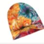 Soft Chemo Headwear Beanie Hat Bandana Colourful Swirls, thumbnail 2 of 4