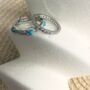 Turquoise Gemstone 925 Sterling Silver Stacking Ring, thumbnail 1 of 5