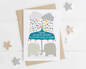 'Though We May Be Far Apart' Thinking Of You Card, 2 of 3