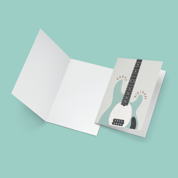 Bass Guitar Birthday Card | Guitarist Music Card, 2 of 5