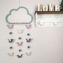 Nursery Mobile Wall Decor Pink,Cream,Mint Butterfly, thumbnail 1 of 12