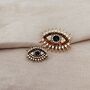 Large Evil Eye Crystal Brooch, thumbnail 4 of 5
