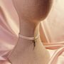 Dulcinea Bow Charm Narrow Silk Choker, thumbnail 3 of 6