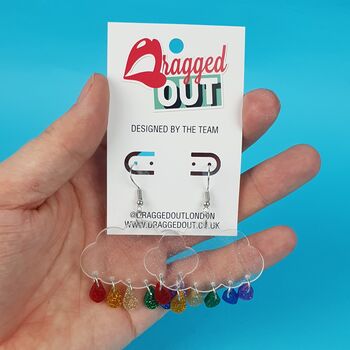 Gay Pride Cloud Earrings, 2 of 2