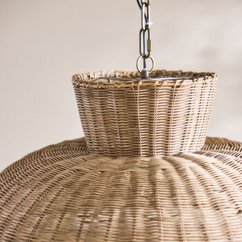 Monde Woven Rattan Ceiling Shade, 3 of 5