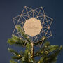Personalised Geometric Star Christmas Tree Topper, thumbnail 3 of 3