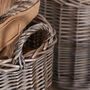 Set Of Two Round Wicker Baskets, thumbnail 5 of 5