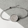 1935 90th Birthday Sixpence Coin Chain Bracelet, thumbnail 1 of 5