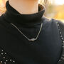 Grey Gemstone Sterling Silver Necklace, thumbnail 7 of 9