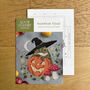 Pumpkin Toad Modern Cross Stitch Kit, thumbnail 5 of 5