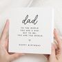 Cute Happy Birthday Card For Dad Or Daddy, thumbnail 1 of 7