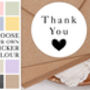 Thank You Heart Circle Sticker Sheet, thumbnail 1 of 4