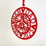 Ruby Wedding Hanging Decoration, thumbnail 5 of 11