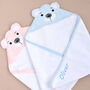 Personalised Baby Hooded Towel With Bear Ears, thumbnail 5 of 7