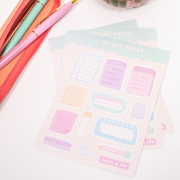 Sticky Notes Planner And Journal Sticker Sheet, 2 of 5