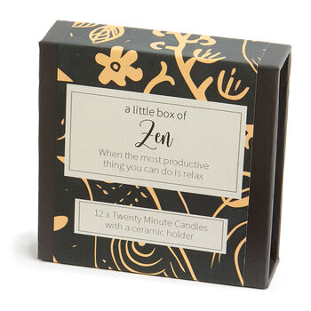 A Little Box Of Zen Mini Candle Gift Set, 5 of 12