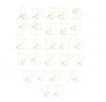 Personalised Robin Initial And Name Father's Day Card, 9 of 9