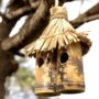 Novelty Hanging Bird House Bamboo Tiki Hut Garden Decor, thumbnail 1 of 5