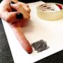 Inked Round Monogram Fingerprint Cufflinks, thumbnail 6 of 12