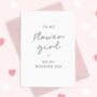 Flower Girl Wedding Day Card, thumbnail 2 of 3