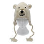 Polar Bear Hand Knitted Woollen Animal Hat, thumbnail 4 of 6