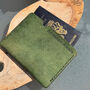Handmade Leather Passport Cover, thumbnail 3 of 7