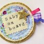 Personalised Baby On Board Badge Pin, thumbnail 1 of 2