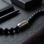 Magnetic Clasp Onyx Bead Bracelet, thumbnail 4 of 8