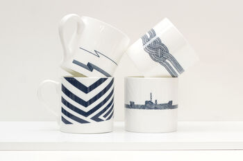 Dazzle Knot Bone China Mug, 5 of 5