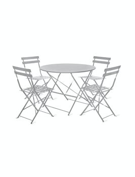 Large Bistro Set In Chalk, 2 of 2