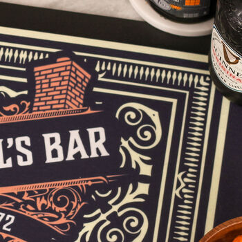 Personalised Brewery Bar Runner Gift For Dad's Home Bar, 2 of 7